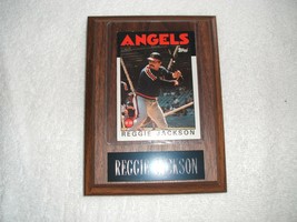 OLD VTG Plaque of Reggie Jackson w/the CAL Angels - £15.72 GBP