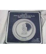 MIB Goebel Charlottenhutte Annual Crystal Glass Plate First Edition 1978 - £6.06 GBP