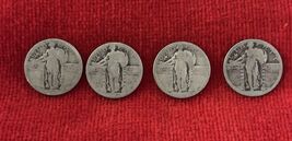 Standing Liberty Coins Unknown Year Set of 4 - $36.58