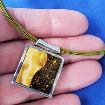 Sterling Silver 925 Deco Geometric Modernist Designer Necklace Vintage C... - $6,987.59 MXN