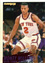 M) 1994-95 Fleer Basketball Trading Card - Monty Williams #335 New York Knicks - £1.53 GBP