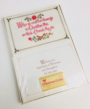 20 Count Vintage Christmas Cards Ambassador Sampler When we count our blessing.. - £24.10 GBP