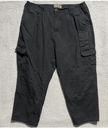 Gravel Gear Relax Fit Men&#39;s Black Cargo Pants 44x30 Measure 44x 29  Work... - $29.28 CAD