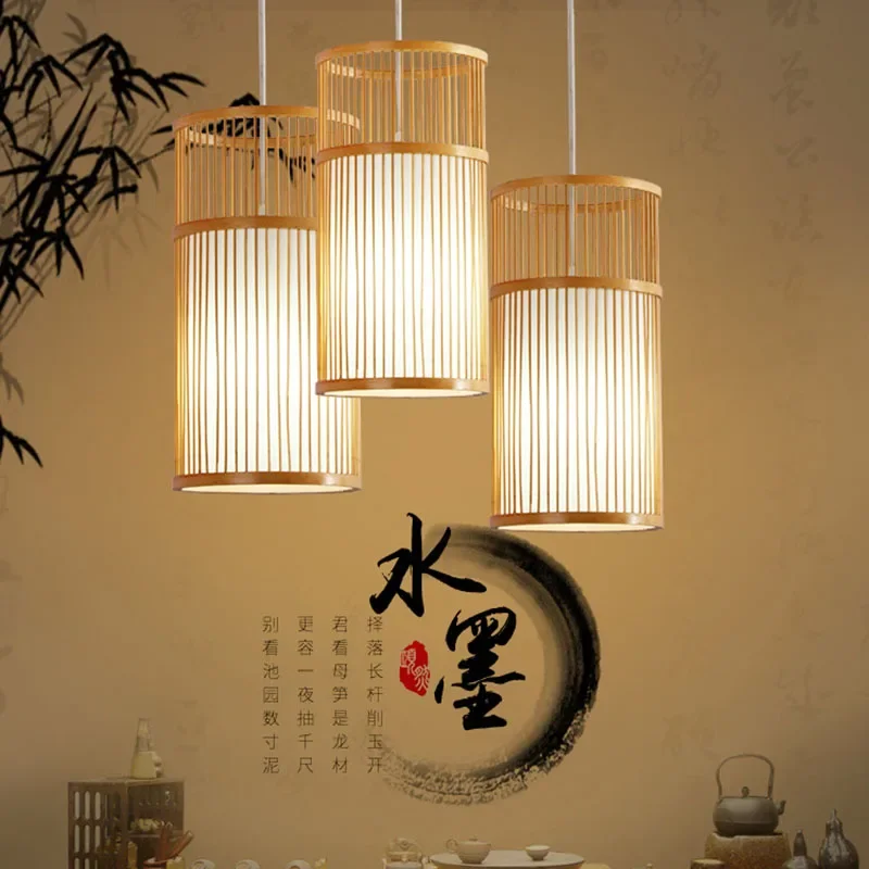  bamboo chandelier tea room living room dining room bedroom bamboo lamp home decoration thumb200