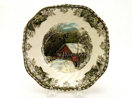 Johnson Brothers Friendly Village, Porcelain Soup Bowl, Covered Bridge, England - £15.60 GBP