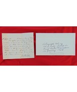 William Augustus Lake Letter Signed Note ~Killed in Duel with Col.Chambers - $280.50