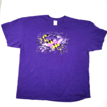Maryland State Flag Crab Pattern Emblem Purple T Shirt 2XL Men&#39;s - £9.30 GBP