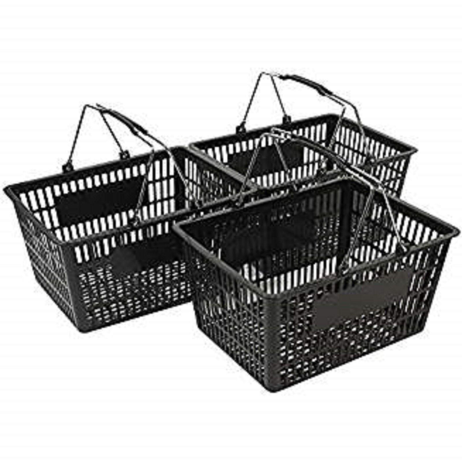 NEW Shopping Basket Set set of 3 black - $36.53