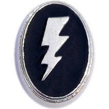 Lightning Bolt On Black Floating Locket Charm - £1.80 GBP