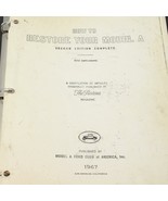 How to Restore Your Moadel A 14 parts and Supplement Articles 1967 The R... - $377.21 MXN