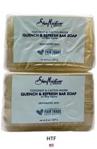 2 Shea Moisture Coconut &amp; Cactus Water Quench &amp; Refresh Bar Soap Blue Agave 8 Oz - £31.06 GBP