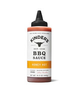 Kinder&#39;s Honey Hot BBQ Sauce Premium Handcrafted Gluten Free No HFCS 15.... - $11.29