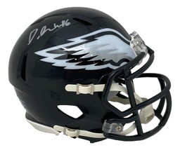 Devonta Smith Signé Philadelphia Eagles Alternate Mini Vitesse Casque Fa... - £177.91 GBP