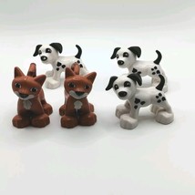 Lego Duplo Lot Of  Cat Dog Kitty Puppy Animal Figure Pieces  - £6.92 GBP