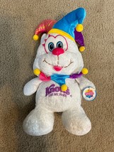 Knott&#39;s Berry Farm Nanco Pink Blue Plush Bear Jester 13&quot; Stuffed Animal Toy NWT - $14.89