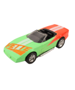 Tootsietoy Corvette Lime Green Orange 5 Inch Vintage 1:43 Scale - $10.43 CAD