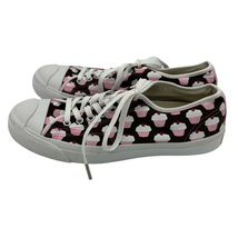 Converse (red) Jack Purcell Cupcake Print Low Top Sneakers Size M8.5 W10 - £37.58 GBP