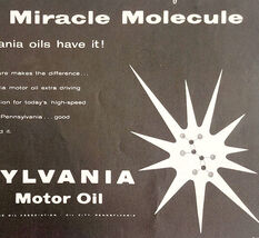 1958 Pennsylvania Motor Oil Advertisement Pennzoil Molecule Vintage DWII29 - $19.99