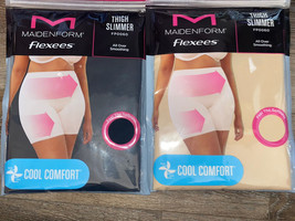 Maidenform ~ 2-Pair Women&#39;s Smooth Flexees Thigh Slimmer Panty #FP0060 ~... - £19.34 GBP