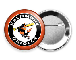Baltimore Orioles Maryland Team Baseball Bat Pitching Bird Pin Pinback Button Bo - £16.80 GBP+