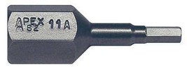 Apex Tool Group Sz-11-A Torsion Bit,Sae,7/16&quot;,Hex,5/32&quot;,7/8&quot; - £16.41 GBP