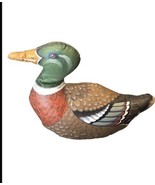 Vintage Mallard Duck Throw Pillow Stuffed Plush  - $14.85