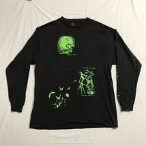 The Nightmare Before Christmas Mens 2-Sided Long Sleeve Black Shirt NWT XL - £11.36 GBP