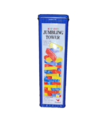 Vintage RAINBOW JUMBLING TOWER Game 48 Wood Pieces 2004 Cardinal Balance - $253.59 MXN