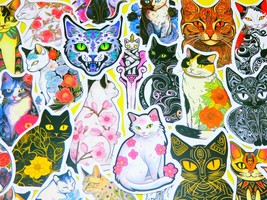 Tattoo Cat Stickers Pack, 50 PCS a pack, Waterproof, Reusable, Very Cute!! - $9.54 CAD