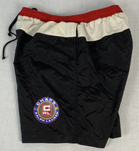 Vintage Ralph Lauren Shorts Swim Trunk Mens XLT Chaps Polo Lined Black 90s - £23.59 GBP