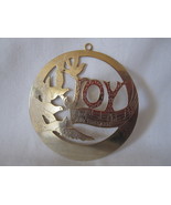 1980&#39;s L. Vernon &#39;Lillikins&#39; 2.5&quot; Round Christmas Ornament - Joy to the ... - £4.72 GBP