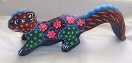 11&quot; Ceramic Clay Squirrel Coin Bank Figurine Hand-painted Mexican Folk Art Sb3 - £19.78 GBP