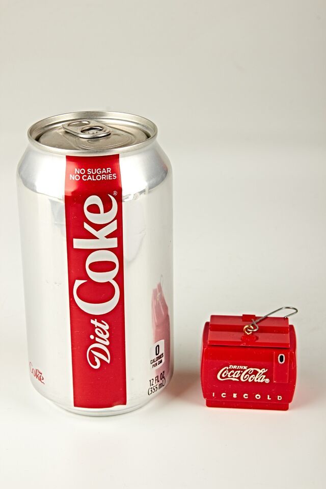 *1994 Enesco Ornament &quot;Santa Delivers - Now You See It&quot;  Coca Cola Coole... - $4.84