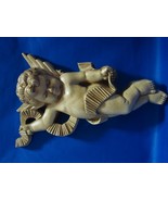  Angel Cherub  Cream Colored Resin, Wall Hanging Decor, French Baroque S... - £6.38 GBP