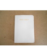 Holy Bible King James Version White Flexible Cover - $11.08