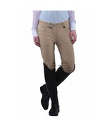 Equine Couture Ladies Oslo Knee Patch Breeches Safari size 34 - $47.99