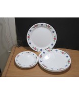 12 Corelle Quilt Dishes 6 Dinner Plates &amp; 6 Bread Plates Vintage - $69.30