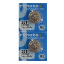 Renata 381 SR1120SW Batteries - 1.55V Silver Oxide 381 Watch Battery (10 Count) - £4.75 GBP+