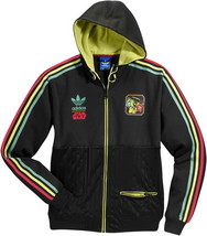 New Adidas Original Star Wars Glow Black Jacket Mens Rasta Bob A Fett V32822 - £103.90 GBP