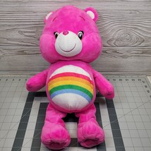 Care Bears Cheer Bear Pink Rainbow Pride Plush Stuffed Animal Just Play ... - $14.99
