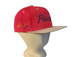 Mitchell &amp; Ness NBA New Orleans Pelicans Snapback 2 Toned Red Hat w/ Gra... - £15.78 GBP