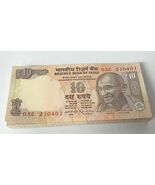 India, 10 Rupees x 50 Piece Bundle, Gandhi Issue, P102, UNC-
show origin... - $30.28