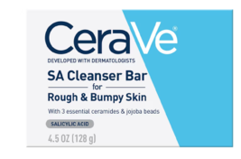 CeraVe Paraben Free Salicylic Acid Cleanser Bar for Rough and Bumpy Skin 4.5oz - £19.01 GBP