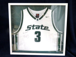 Michigan State Spartans Shannon Brown Signed Nike XL Jersey Framed 22x24in - £30.89 GBP