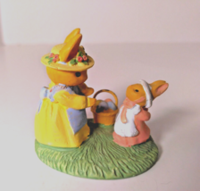 Avon Forest Friends Sunday Best Springtime Easter Bunny Rabbit Figurines Decor - £5.60 GBP