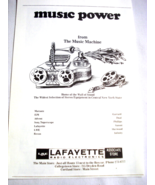 1972 Ad Lafayette Radio Electronics, Music Power, Cortland &amp; Ithaca, N.Y. - $13.70 CAD