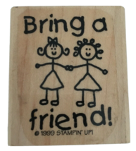 Stampin Up Rubber Stamp Business Memos Bring a Friend Invitation Card Making - £3.18 GBP