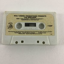 Walt Disney Songs Cassette Tape Songs From The Rescuers Movie Vintage 1980s - $15.79
