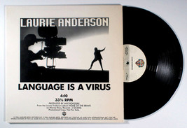 Laurie Anderson - Language is a Virus (1986) Vinyl 12&quot; Single • PROMO •  - $20.61