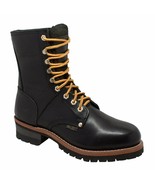 1439 AdTec Men&#39;s 9&quot; Full Grain Oiled, Black Logger Boots See Note ◉2 - £95.10 GBP